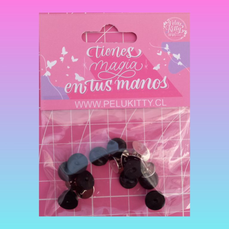 Set 10 Broches Pins / Negro – WWW.PELUKITTY.CL